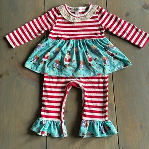 Marie Nicole Clothing Christmas Nutcracker Romper
